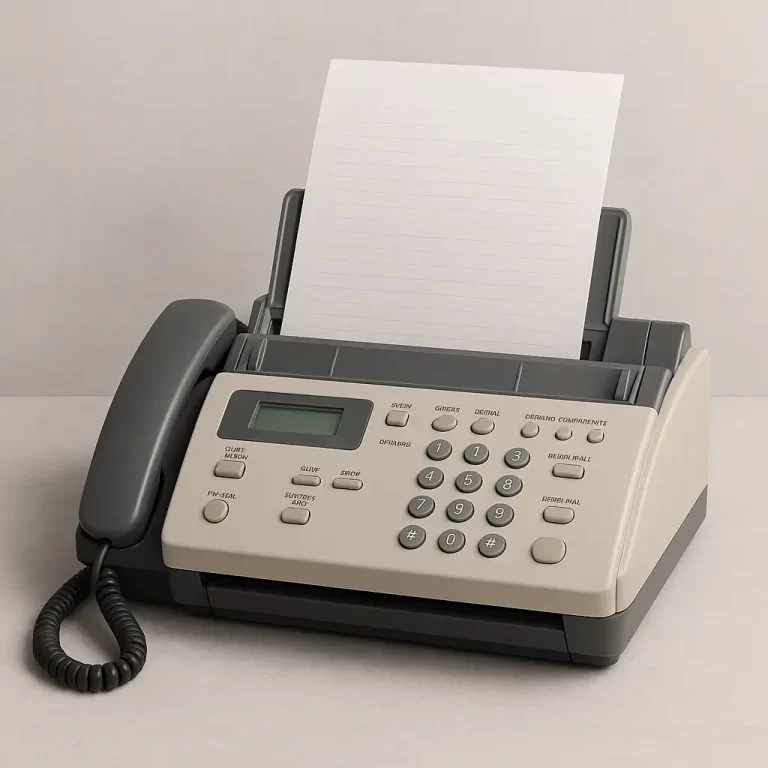 O Fax Criado no século XIX, popularizado nas décadas de 1970-90