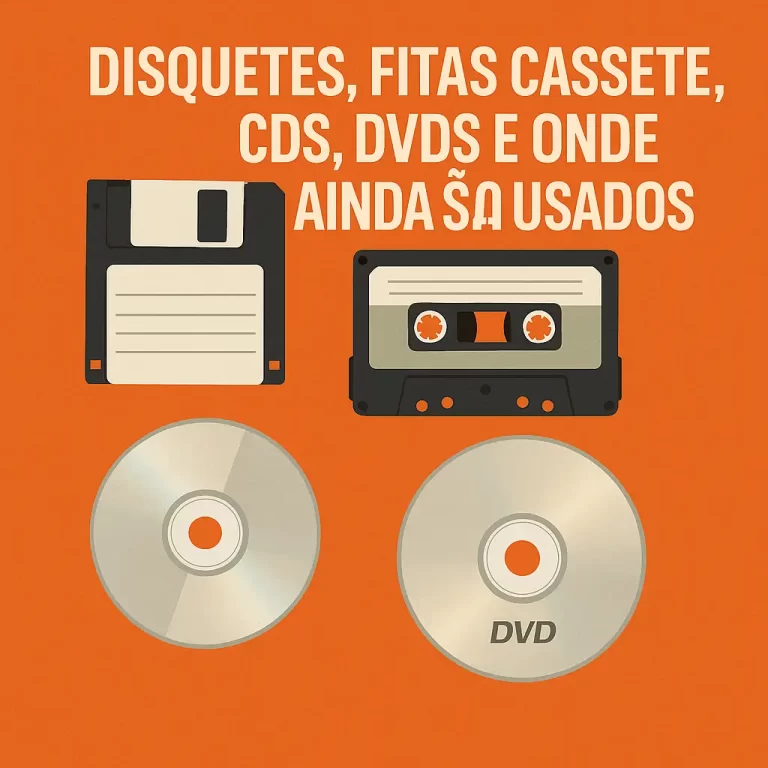 Disquetes, Fitas Cassete, CDs, DVDs e Onde Ainda São Usados – A Sobrevivência das Mídias Físicas